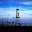 Oil wells in the region of Bihor